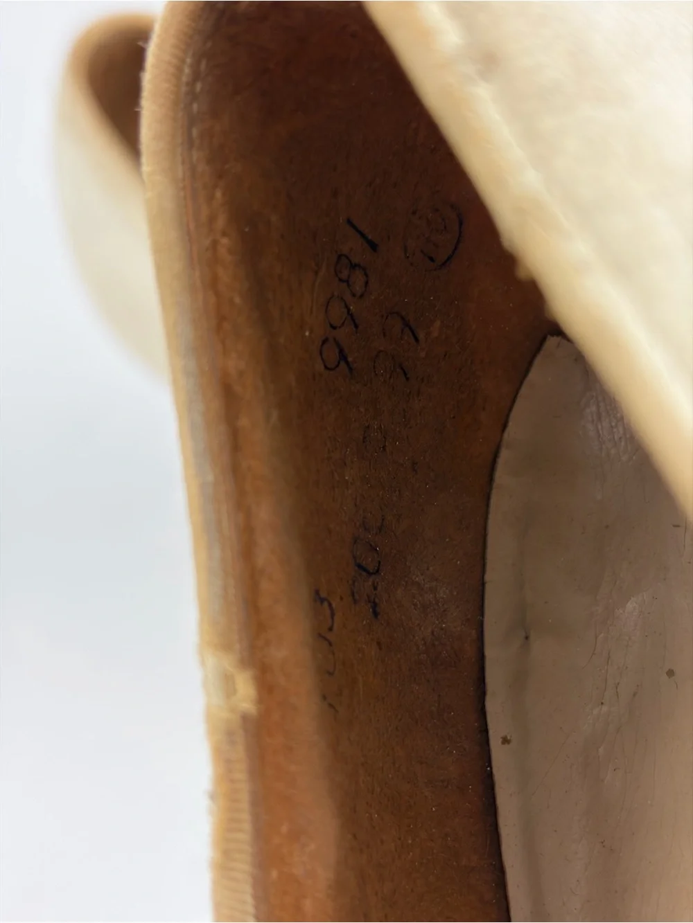 VTG 30s 40s Jacqueline Wohl Cream Vintage Peep Toe Cutout Heels